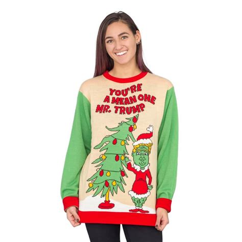 100 "Grinchy". . Grinch ugly sweater womens